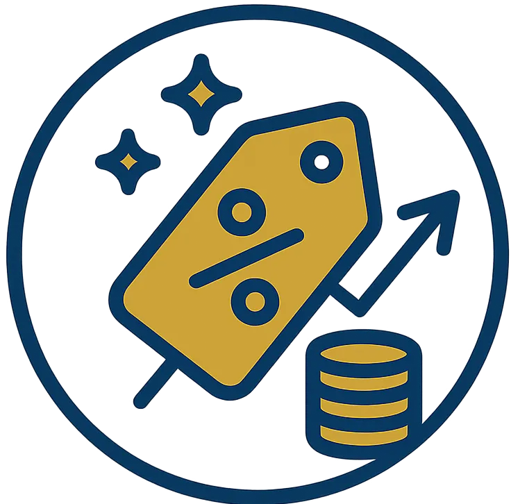 Competitive pricing icon