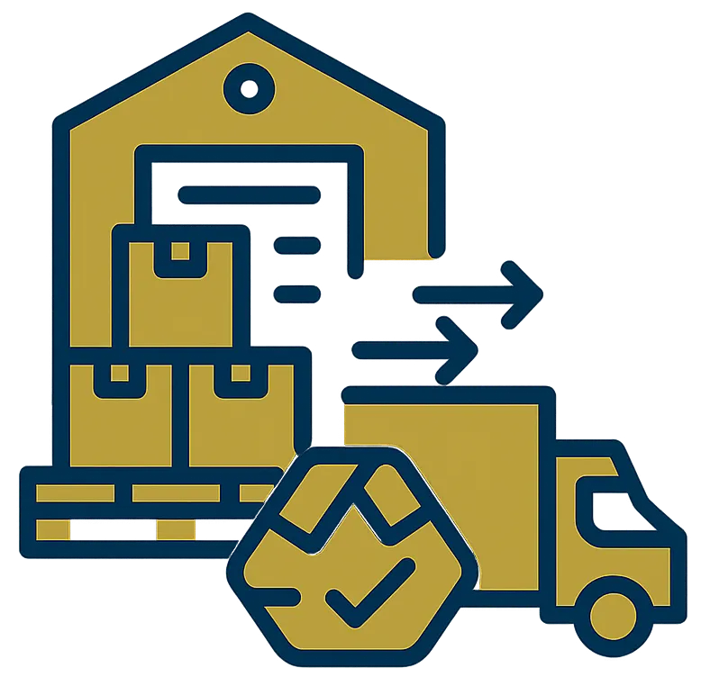 Wholesale distribution service icon